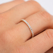 Alliance diamants ronds 0.50 carat or blanc Gabriela